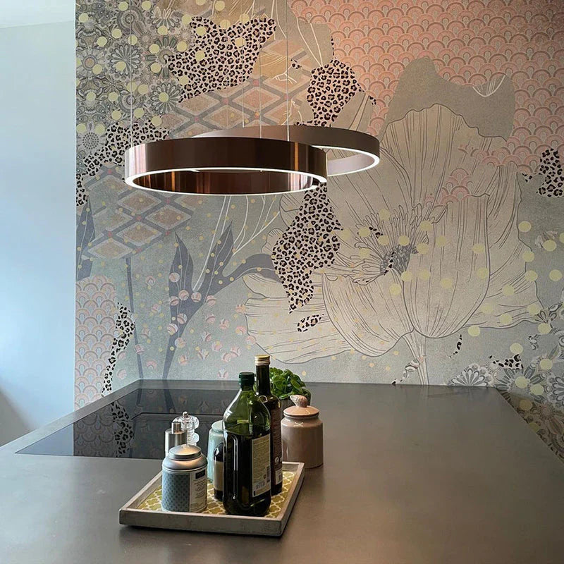 Modern LED Ring Chandelier – Elegant Round Ceiling Lamp