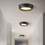 Modern LED Ceiling Lamp with Wooden Accent