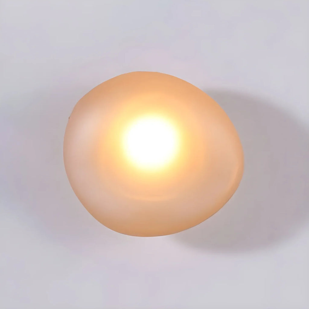 Baldur Colored Pebble Glass Wall Lamp