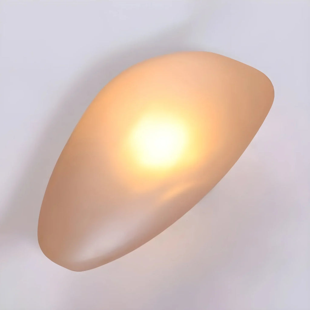 Baldur Colored Pebble Glass Wall Lamp