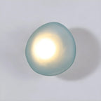Baldur Colored Pebble Glass Wall Lamp