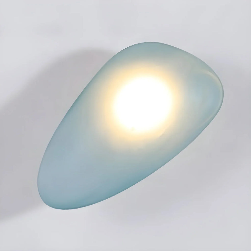 Baldur Colored Pebble Glass Wall Lamp