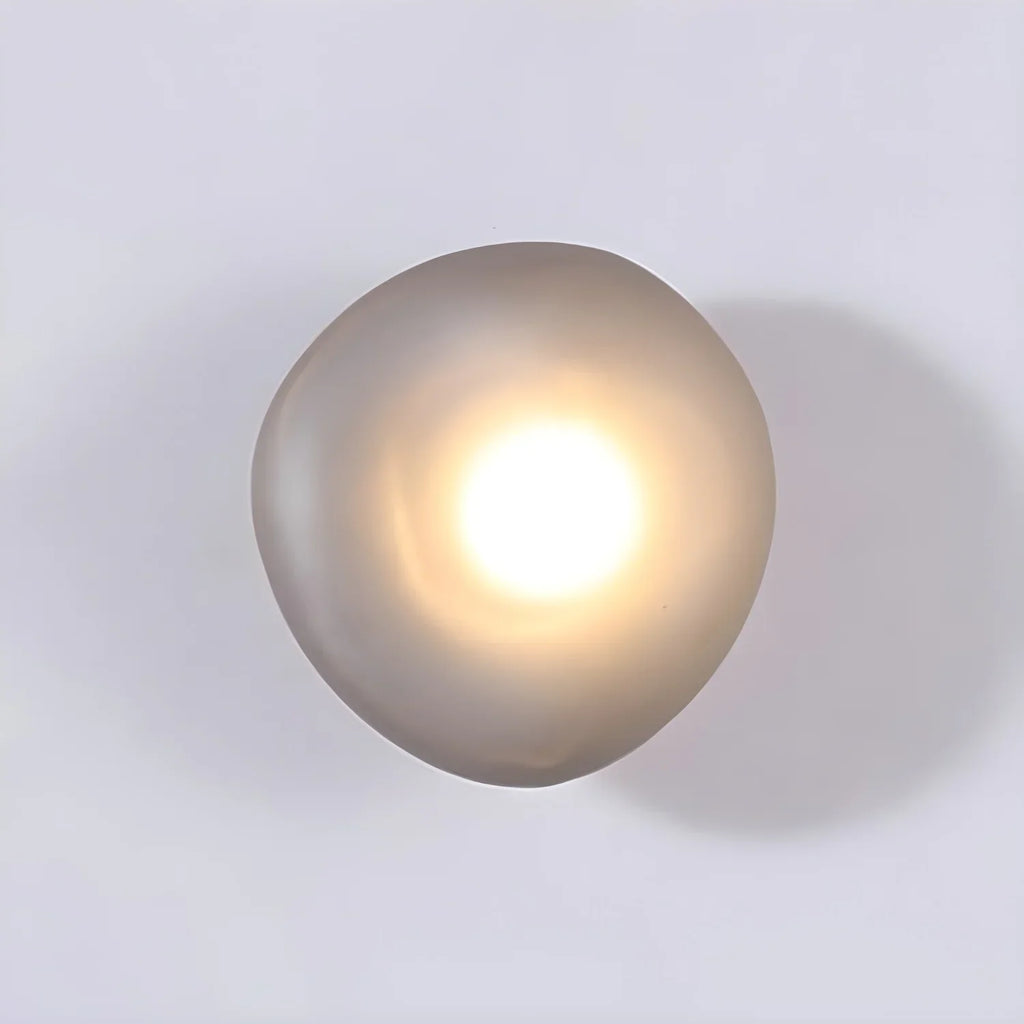 Baldur Colored Pebble Glass Wall Lamp