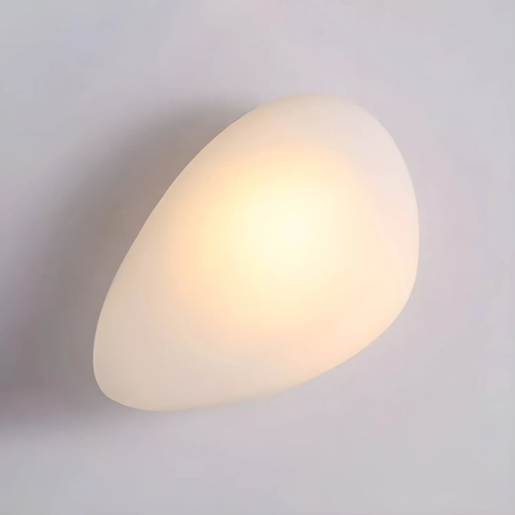 Baldur Colored Pebble Glass Wall Lamp