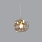 Valentina Pendant Light Clear/Amber Dining Room/Living Room Glass