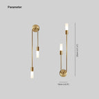Rime Modern Wall Sconce for Bedside Gold 2 PCS