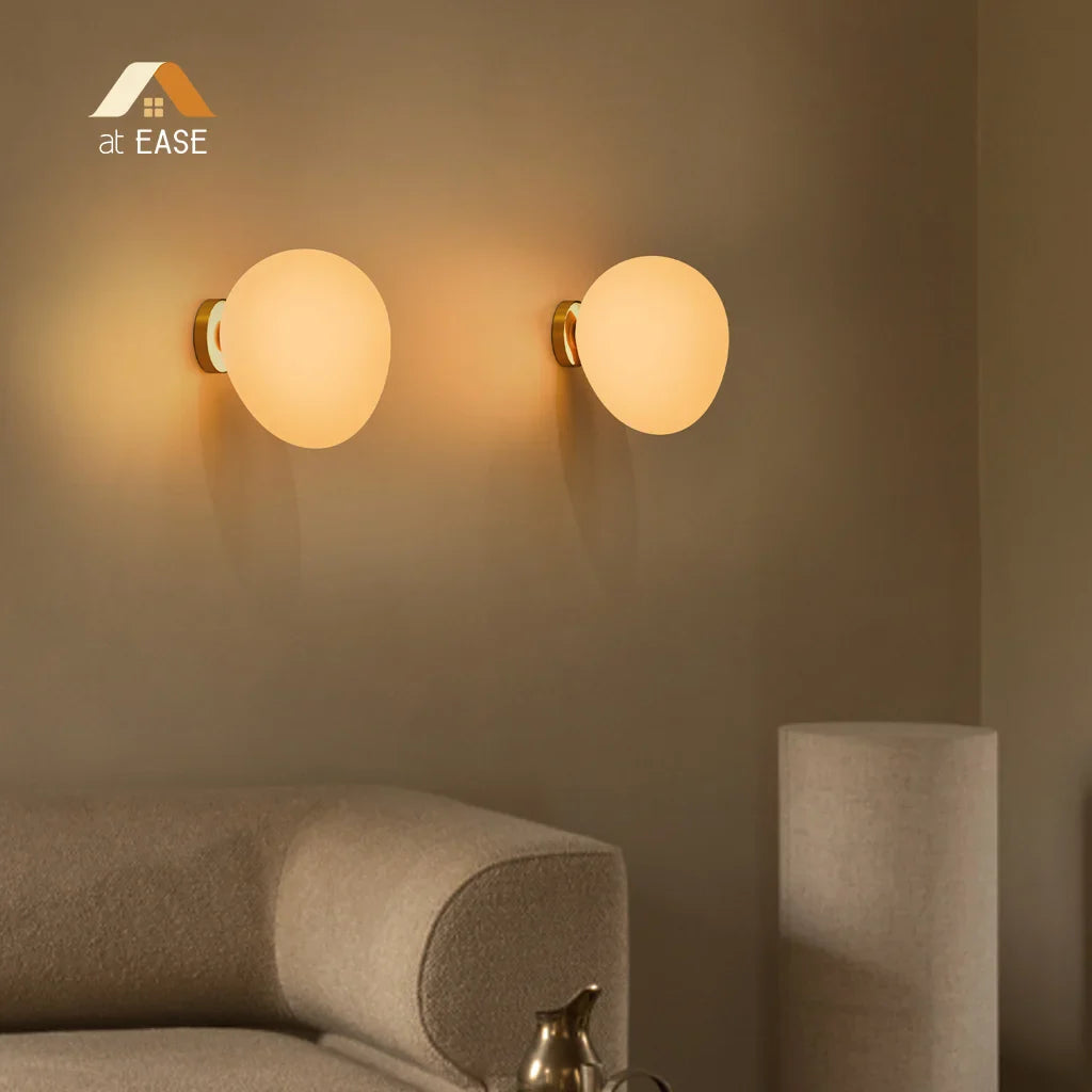 Cinda Gregg Minimalist Pebble Wall/Ceiling Lamp