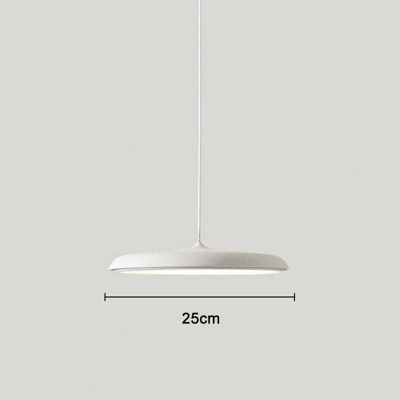 Modern LED Pendant Lamp – Ultra-Thin Shade, Designer Ceiling Lighting for Living Room or Dining Room