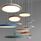Modern LED Pendant Lamp – Ultra-Thin Shade, Designer Ceiling Lighting for Living Room or Dining Room