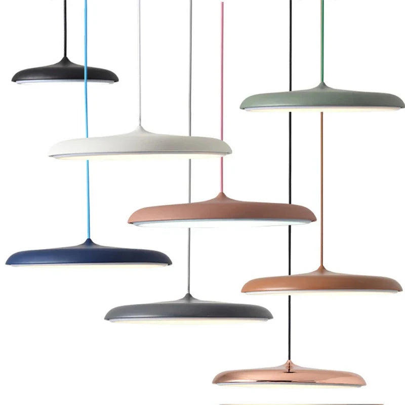 Modern LED Pendant Lamp – Ultra-Thin Shade, Designer Ceiling Lighting for Living Room or Dining Room