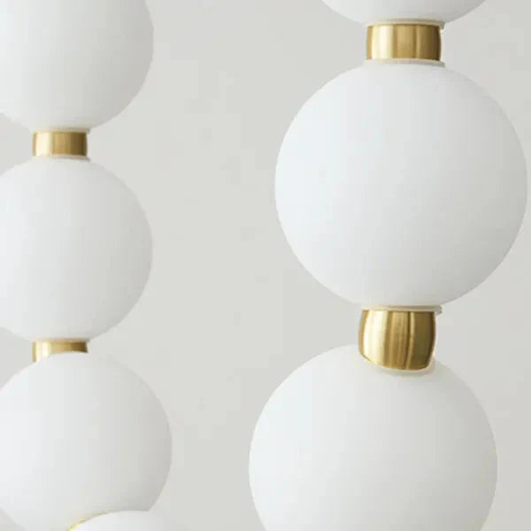 Modern LED pendant lamp – stunning necklace design with light spheres