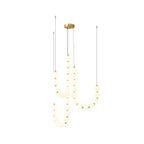 Modern LED pendant lamp – stunning necklace design with light spheres