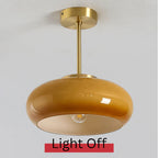 Elegant Ceiling Pendant Lamp with Glass Shade