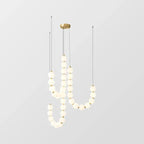 Modern LED pendant lamp – stunning necklace design with light spheres