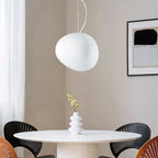 Modern pendant lamp with an organic round shape – minimalist design