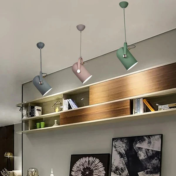 Modern Adjustable Pendant Lamp – Colorful Designer Ceiling Light