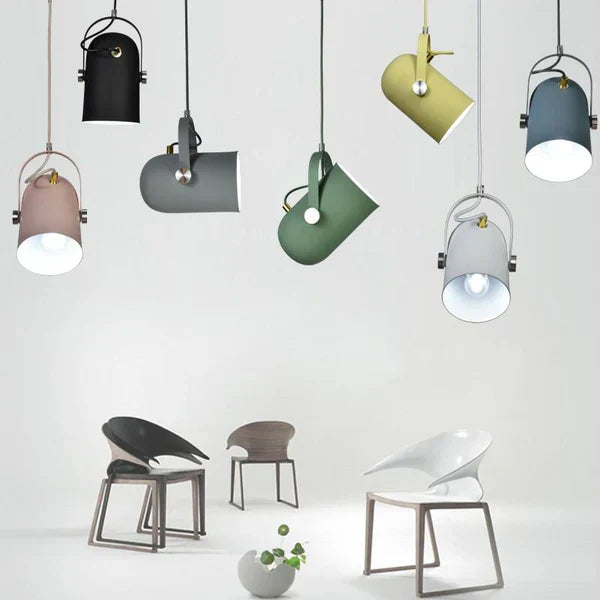 Modern Adjustable Pendant Lamp – Colorful Designer Ceiling Light