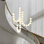 Modern LED pendant lamp – stunning necklace design with light spheres