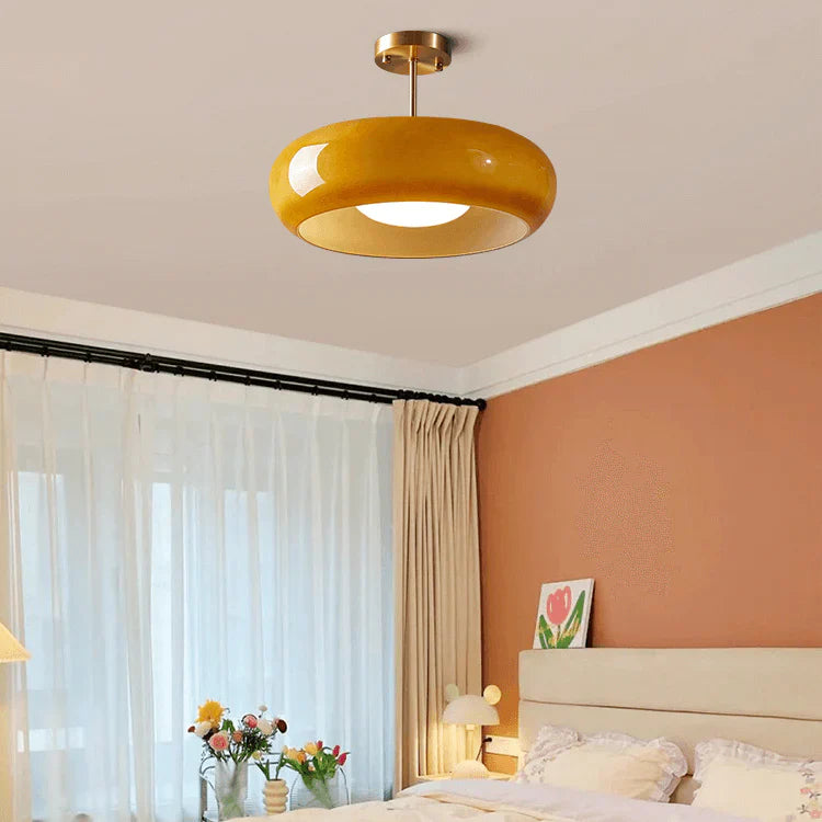 Elegant Ceiling Pendant Lamp with Glass Shade