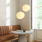 Modern pendant lamp with an organic round shape – minimalist design