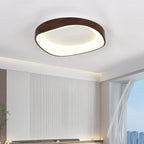 Scandinavian LED Ceiling Lamp – Modern Surface-Mounted Lamp with Wood Effect
