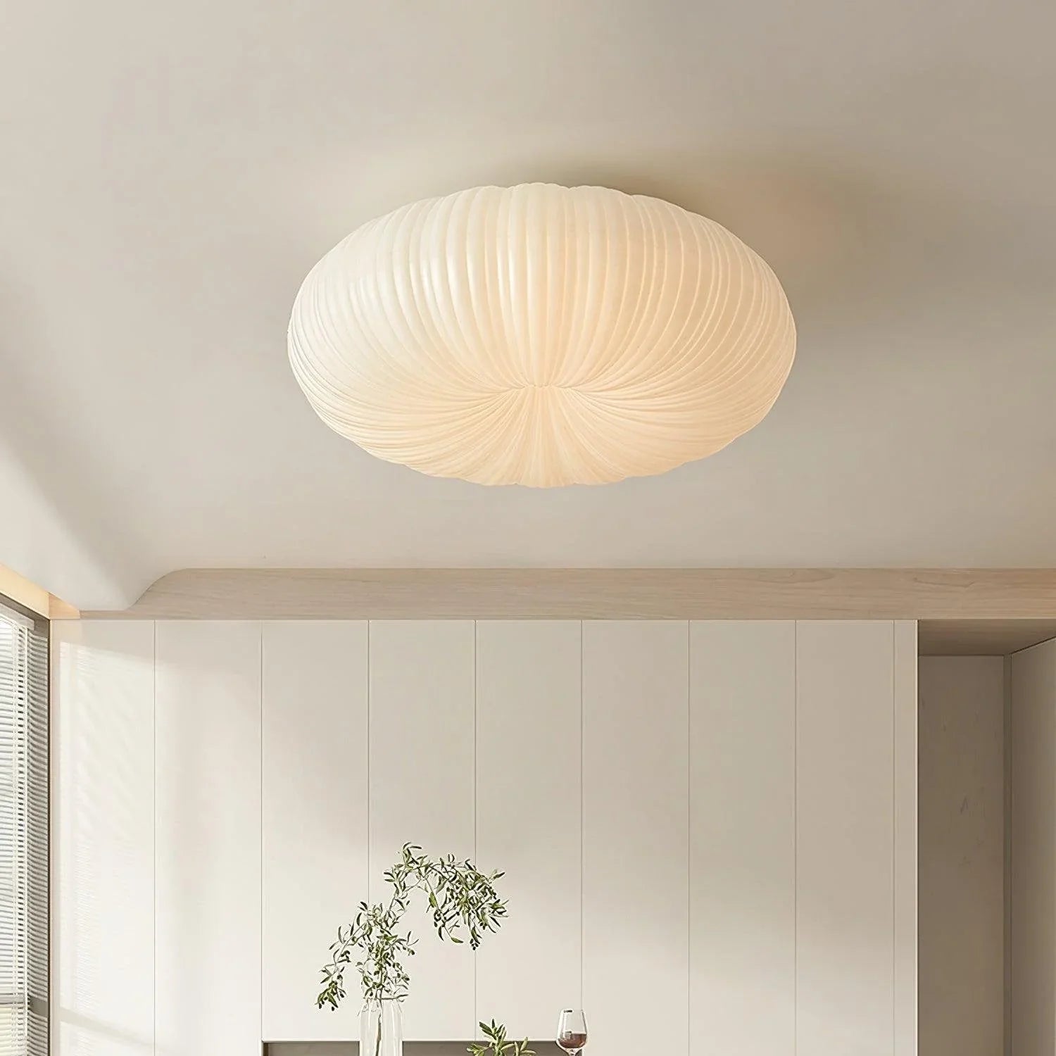 Modern Dome Ceiling Lamp – Inspired by Shell, Japandi Style