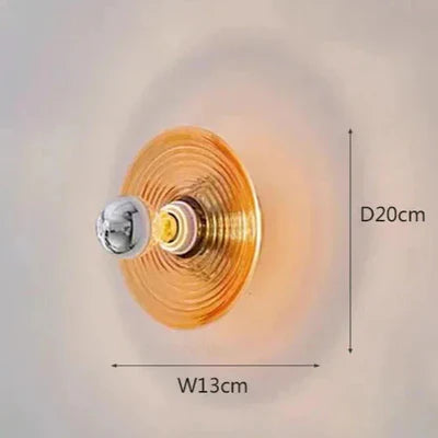 Modern Wall Lamp with Glass Shade
