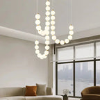 Modern LED pendant lamp – stunning necklace design with light spheres