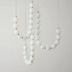 Modern LED pendant lamp – stunning necklace design with light spheres