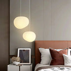 Modern pendant lamp with an organic round shape – minimalist design