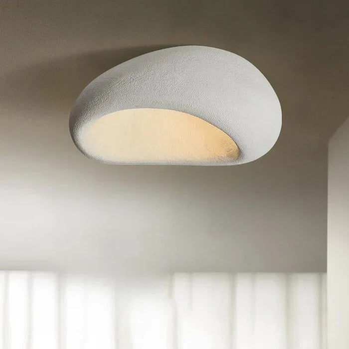 LED Ceiling Lamp in Wabi-Sabi Style – Decorative Ceiling Fixture with Organic Shape