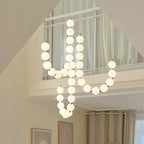 Modern LED pendant lamp – stunning necklace design with light spheres