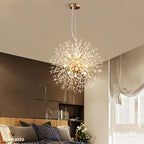 Exclusive chandelier with crystals – Stunning ceiling lamp for elegant interiors