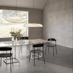 Japandi Designer Pendant Lamp in the Form of an Elongated Panel – Modern Elegance