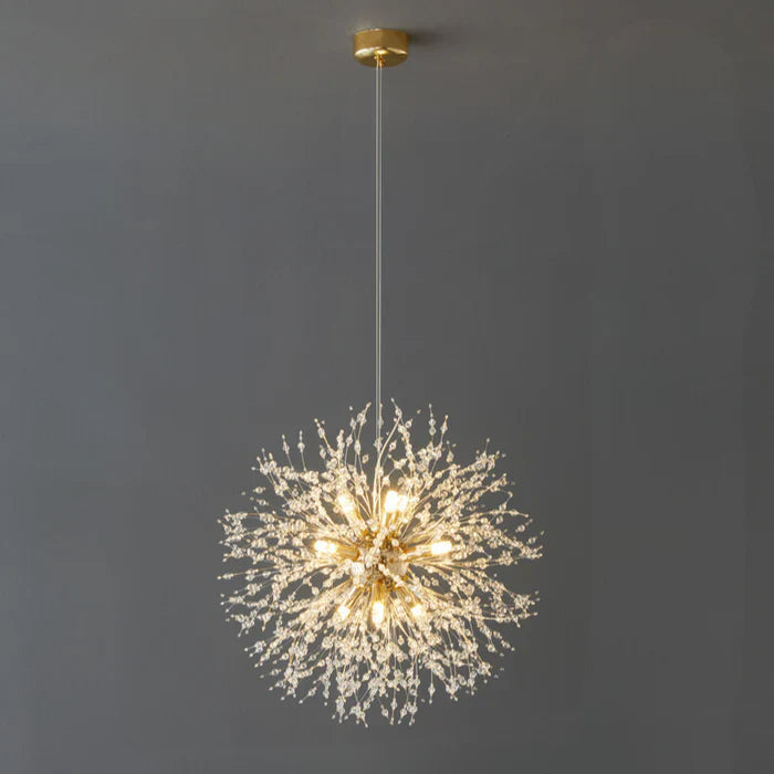 Exclusive chandelier with crystals – Stunning ceiling lamp for elegant interiors
