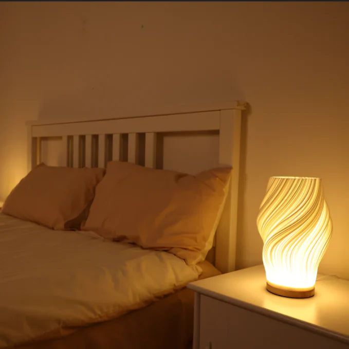 LED Table Lamp with Spiral Shape