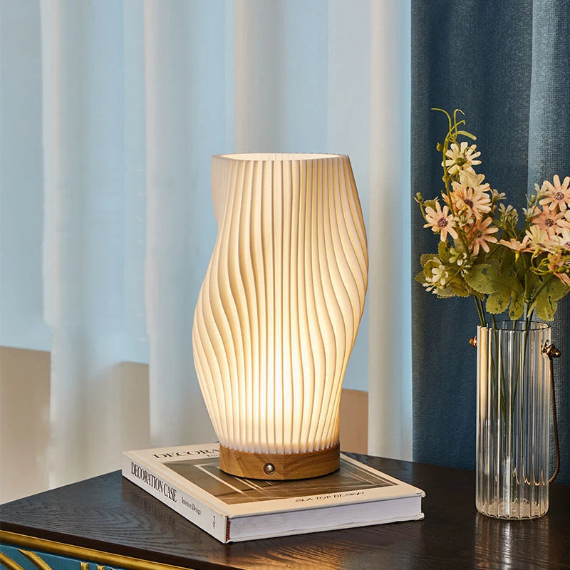 LED Table Lamp with Spiral Shape