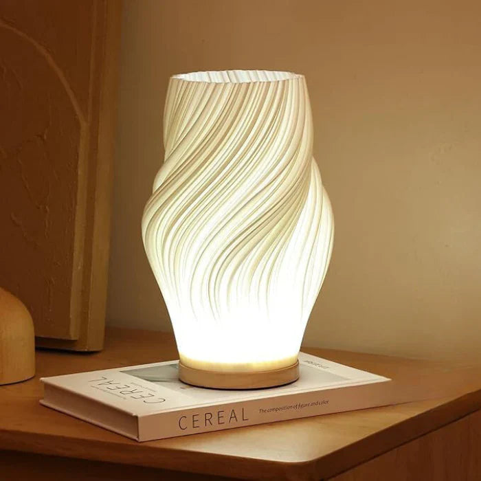 LED Table Lamp with Spiral Shape