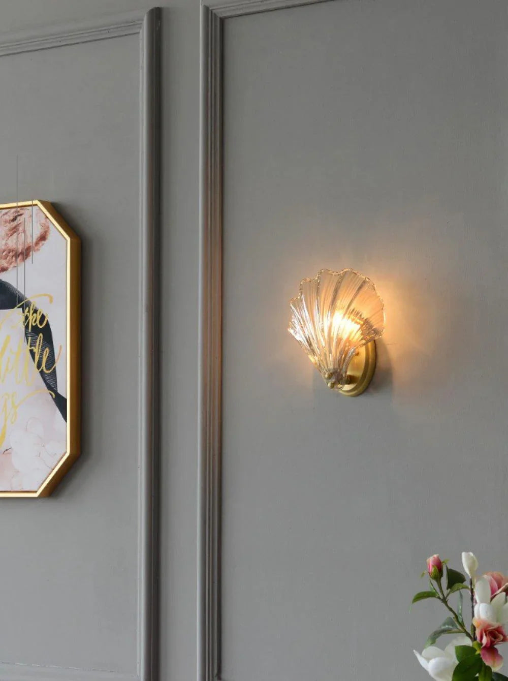 Wall Sconce LED Lamp in the Shape of a Shell