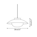 Modern Glass Pendant Lamp – Minimalist Design with Wooden Accent