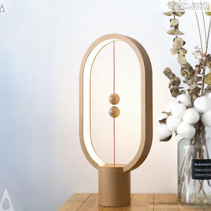 Modern LED lamp with magnetic switch – designer desk lamp with levitation effect