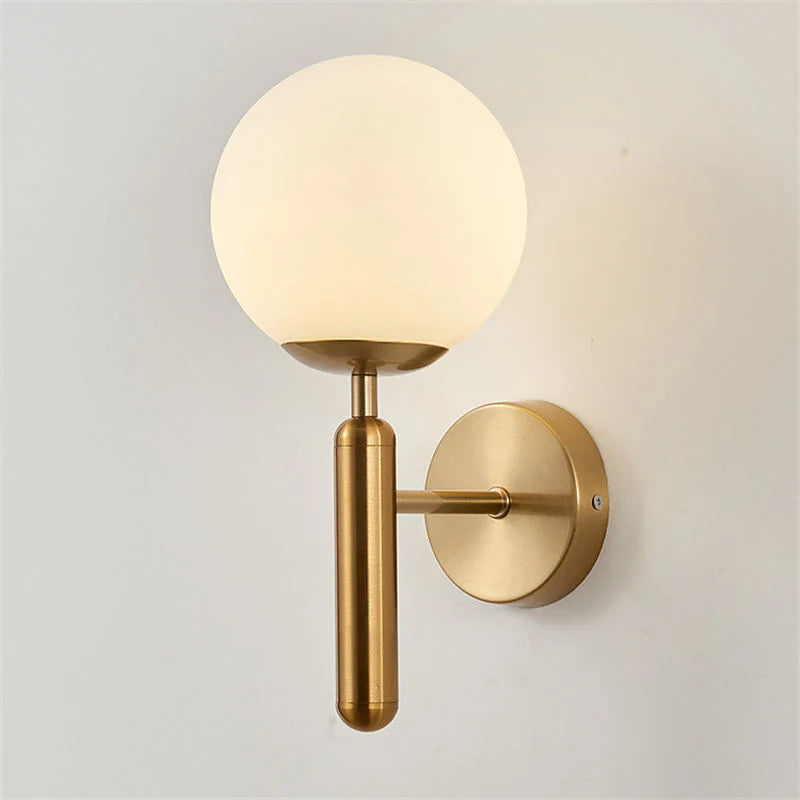 Elegant Wall Sconce Lamp with Globe Shade