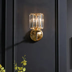 Elegant Crystal Wall Sconce in Glamour Style