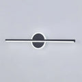 Modern LED Wall Lamp in Line Shape with Round Element – Designer Lighting