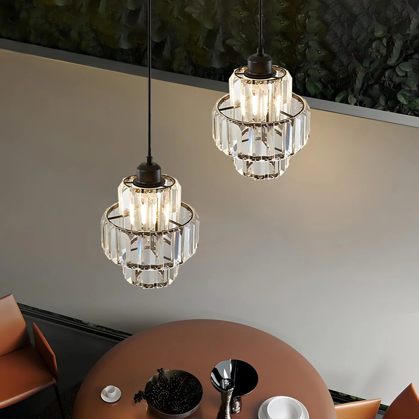 Elegant Glass Pendant Lamp Crystal – Glamour Style