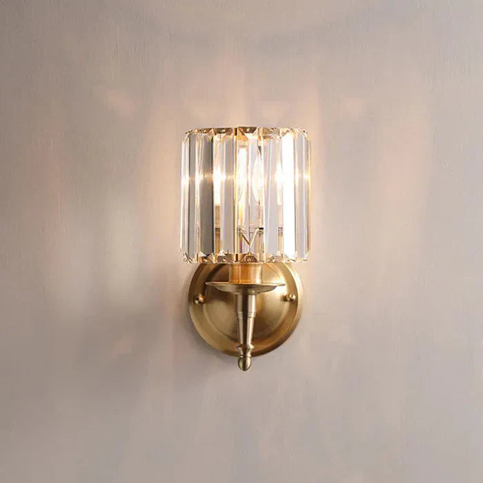 Elegant Crystal Wall Sconce in Glamour Style