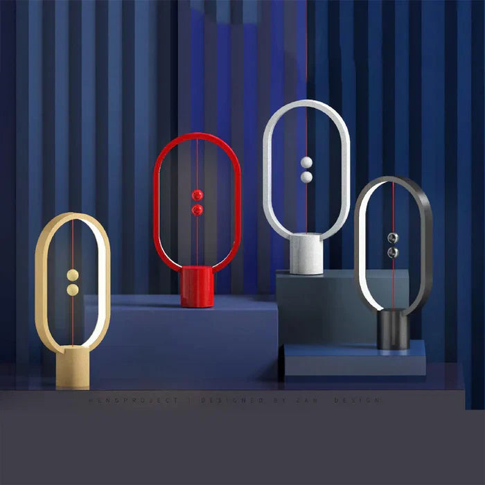 Modern LED lamp with magnetic switch – designer desk lamp with levitation effect