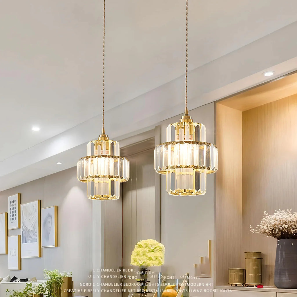 Elegant Glass Pendant Lamp Crystal – Glamour Style