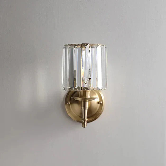 Elegant Crystal Wall Sconce in Glamour Style