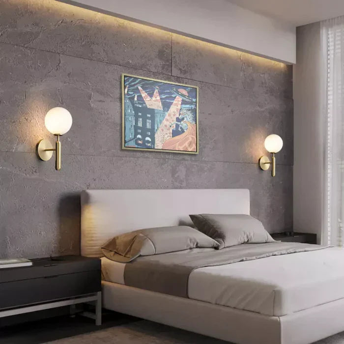 Elegant Wall Sconce Lamp with Globe Shade